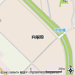 福島県会津若松市町北町大字中沢（向川原）周辺の地図