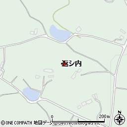 福島県本宮市和田返シ内周辺の地図