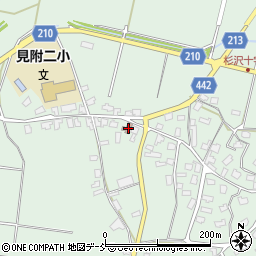 杉沢簡易郵便局周辺の地図