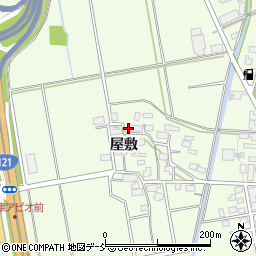 福島県会津若松市町北町大字始屋敷乙周辺の地図