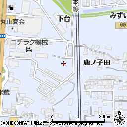 福島県本宮市本宮鹿ノ子田周辺の地図