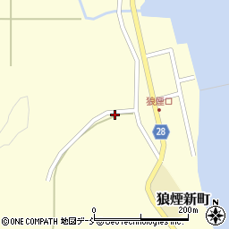石川県珠洲市狼煙町カ周辺の地図