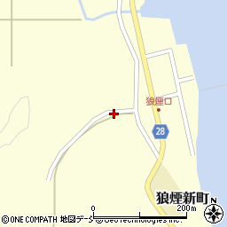 石川県珠洲市狼煙町（カ）周辺の地図