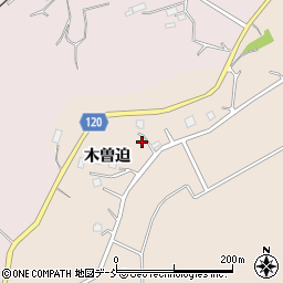 福島県南相馬市小高区上浦木曽迫周辺の地図
