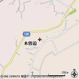 福島県南相馬市小高区上浦（木曽迫）周辺の地図