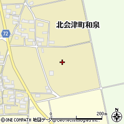 福島県会津若松市北会津町和泉台畑周辺の地図