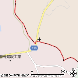 福島県二本松市成田大黒周辺の地図