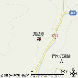 寛益寺周辺の地図