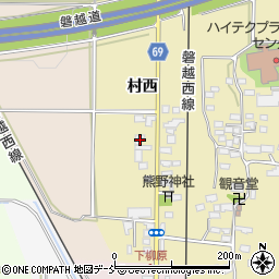 仙建工業会津若松周辺の地図