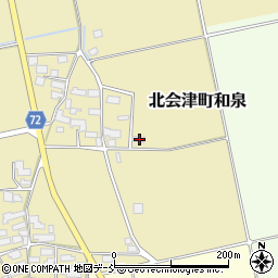 福島県会津若松市北会津町和泉467周辺の地図