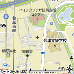 福島県会津若松市一箕町大字鶴賀下柳原周辺の地図
