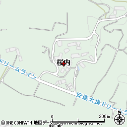 福島県本宮市和田桜内周辺の地図