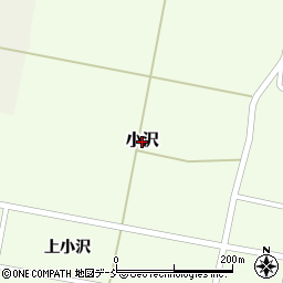 福島県会津美里町（大沼郡）小沢周辺の地図