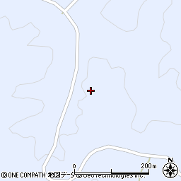 福島県二本松市西新殿越田周辺の地図