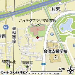 会津若松市役所その他の団体　会津通園訓練センター・たんぽぽ園周辺の地図