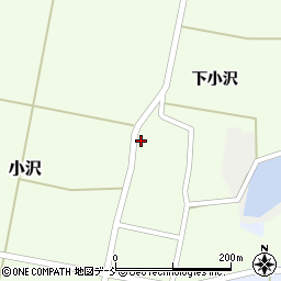 福島県会津美里町（大沼郡）小沢（村北乙）周辺の地図