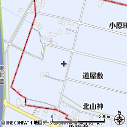 福島県本宮市本宮道屋敷周辺の地図