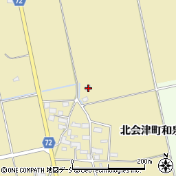 福島県会津若松市北会津町和泉361周辺の地図