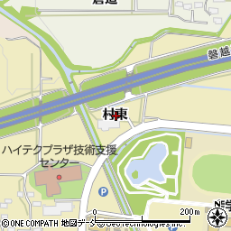 福島県会津若松市一箕町大字鶴賀村東周辺の地図