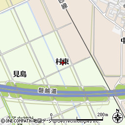 福島県会津若松市町北町大字始村東周辺の地図