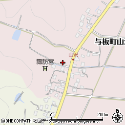 山沢集落開発センター周辺の地図
