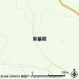 福島県二本松市東新殿周辺の地図