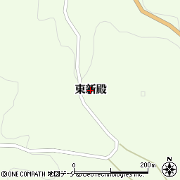 福島県二本松市東新殿周辺の地図