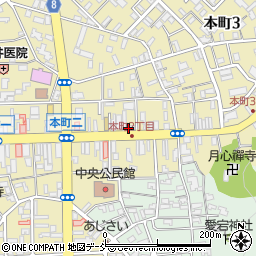 浅記株式会社　本社・原糸部周辺の地図