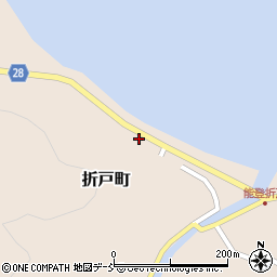 石川県珠洲市折戸町（イ）周辺の地図