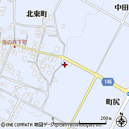 福島県大玉村（安達郡）玉井（町尻）周辺の地図