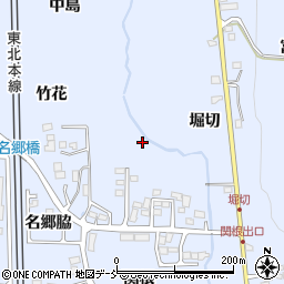福島県本宮市本宮（竹花）周辺の地図