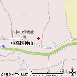 福島県南相馬市小高区神山神山下周辺の地図