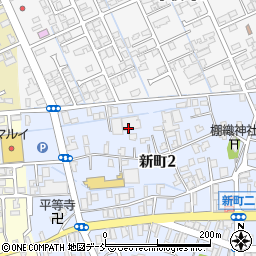 新潟県見附市新町2丁目周辺の地図