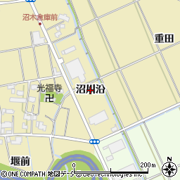福島県会津若松市高野町大字中沼（沼川沿）周辺の地図
