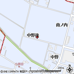 福島県本宮市本宮中野後周辺の地図