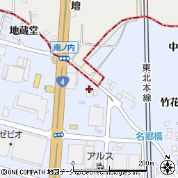 福島県本宮市本宮名郷3周辺の地図