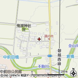 福島県会津若松市河東町倉橋周辺の地図