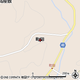 福島県二本松市成田町田周辺の地図