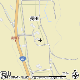 福島県会津若松市河東町八田（東平）周辺の地図