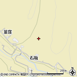 福島県会津若松市河東町八田石坂丁周辺の地図