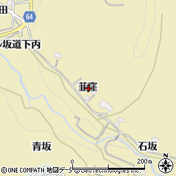 福島県会津若松市河東町八田韮窪周辺の地図
