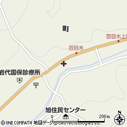 福島県二本松市百目木町213周辺の地図