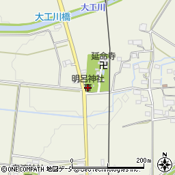 明呂神社周辺の地図