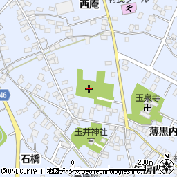 福島県大玉村（安達郡）玉井（薄黒内）周辺の地図