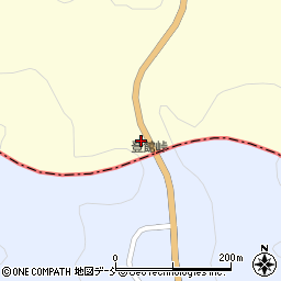 登館峠周辺の地図