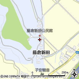 福島県会津若松市河東町金田藤倉新田周辺の地図