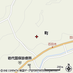 福島県二本松市百目木町周辺の地図