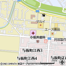 長岡市与板公民館周辺の地図
