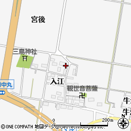 福島県耶麻郡猪苗代町堅田入江周辺の地図