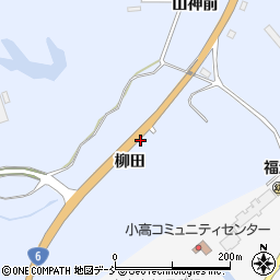 福島県南相馬市小高区女場柳田周辺の地図